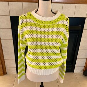 NWOT Tribal Chandail Horizontal Cotton Sweater, Women’s Sz P/S